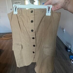 Universal Thread Tan Strapless top